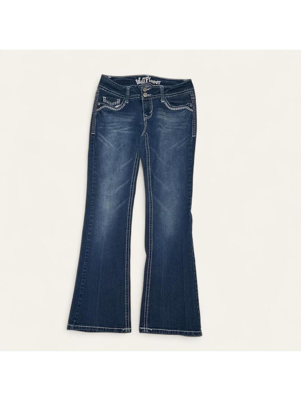 Y2K Wallflower Blue Denim Flare Jeans Vintage - Picture 2 of 4